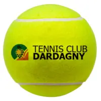 Logo TC Dardagny sur une balle de tennis